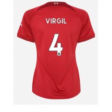 Liverpool Virgil van Dijk #4 Hemmatröja Dam 2022-23 Korta ärmar